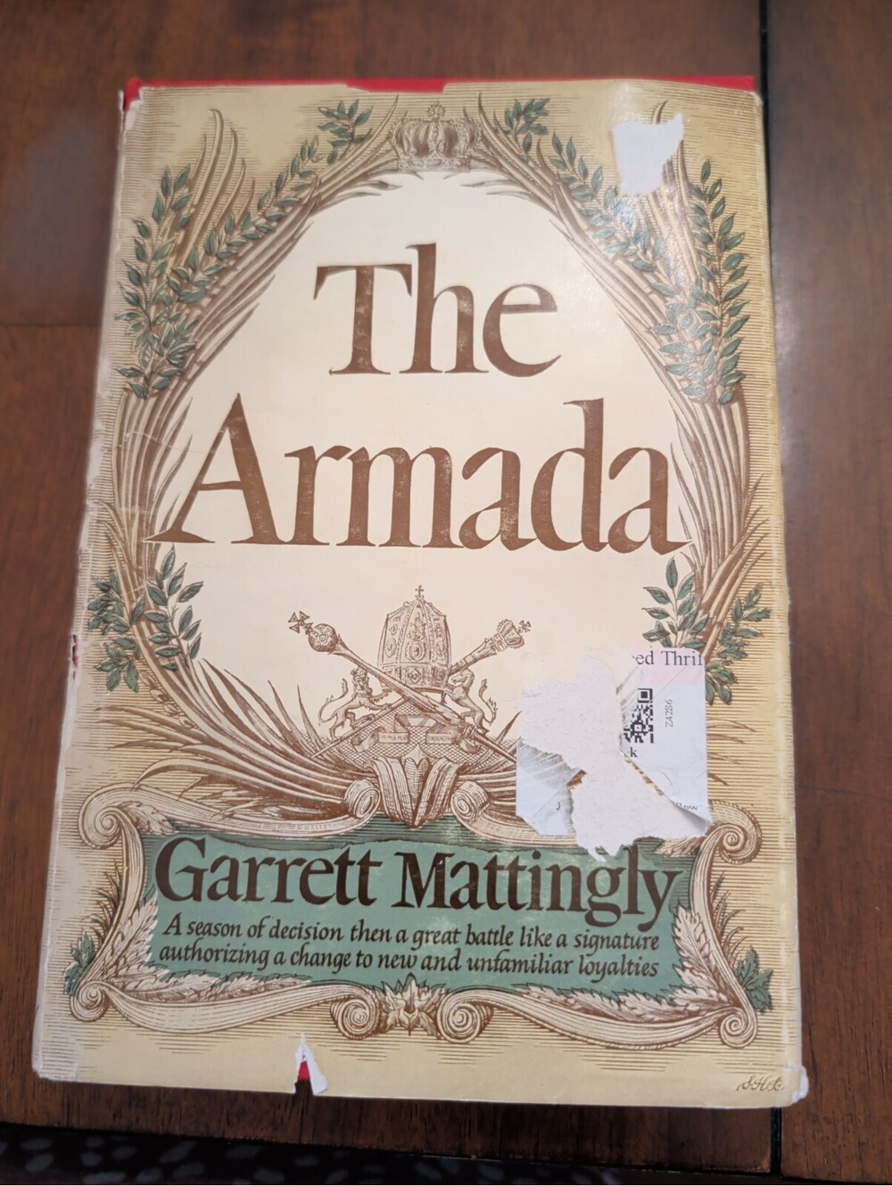The Armada by Garrett Mattingly Hardcover 1959 8th Printing